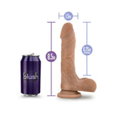 Au Naturel Mister Perfect 8.5 in. Posable Dual Density Dildo with Balls