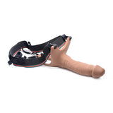 Hollow Silicone Dildo Strap-on - Beige