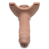 Hollow Silicone Dildo Strap-on - Beige