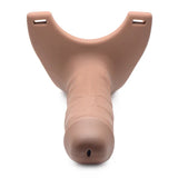 Hollow Silicone Dildo Strap-on - Beige