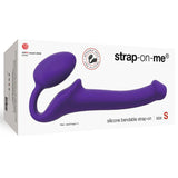 Strap-On-Me Semi-Realistic Bendable Silicone Strap-On Purple Small