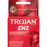 Trojan ENZ Non-Lubricated Latex Condoms - 3pk