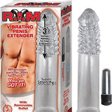 RAM VIBRATING PENIS EXTENDER - CLEAR