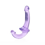 REALROCK STRAPLESS STRAP ON 6 IN-PURPLE