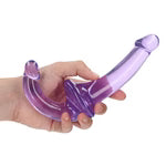 REALROCK STRAPLESS STRAP ON 6 IN-PURPLE