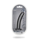 Smooth Silicone 6 in. G-Spot Dildo Gunmetal