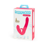 Happy Rabbit Rechargeable Pink Vibrating Strapless Strap On