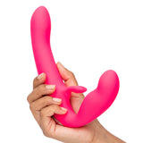Happy Rabbit Rechargeable Pink Vibrating Strapless Strap On