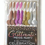 Glitterati Penis Party Cocktail Straws