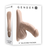 Gender X 4 inches Silicone Packer Dildo Beige