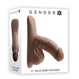 Gender X 4 inches Silicone Packer Dildo Dark