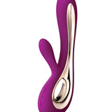 Lelo Soraya Wave Rabbit Vibrator - Deep Rose