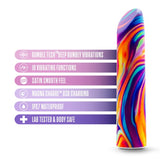Limited Addiction Psyche Power Vibe Rechargeable Bullet Rainbow