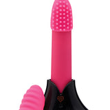 nü Sensuelle Point Plus 20-Function Rechargeable Silicone Bullet Vibrator with Textured Tips