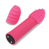 nü Sensuelle Point Plus 20-Function Rechargeable Silicone Bullet Vibrator with Textured Tips