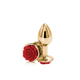 Rear Assets Rose Small Butt Plug Red Rose