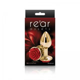 Rear Assets Rose Small Butt Plug Red Rose