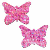 Pastease Butterfly Shattered Disco Ball Pink Pasties