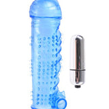 Classix Textured Sleeve and Bullet Vibrator - Blue