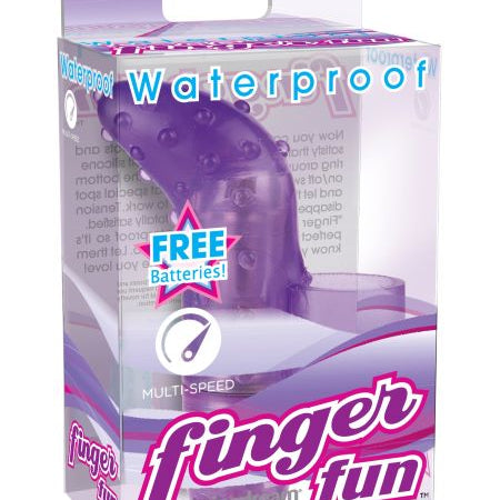 Waterproof Finger Fun Vibrator - Purple