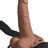 Fetish Fantasy Series 6 Inch Hollow Rechargeable Strap-on With Balls - Tan