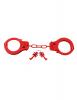 FETISH FANTASY DESIGNER RED METAL HANDCUFFS