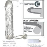 Fantasy X-tensions Vibrating Super Sleeve Clear