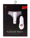 NU Sensuelle Pleasure Panty White with Remote Control Bullet