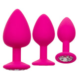 Cheeky Gems 3 Piece Set Pink Anal Plugs