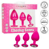 Cheeky Gems 3 Piece Set Pink Anal Plugs