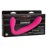 Rechargeable Silicone Love Rider Strapless Strap-On - Pink