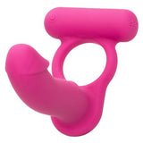 Silicone Rechargeable Double Diver Vibrating Cock Ring
