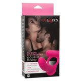 Silicone Rechargeable Double Diver Vibrating Cock Ring