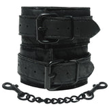 Sincerely Lace Fur Lined Handcuffs -Black