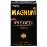 Trojan Magnum Ribbed 12pk