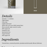 UNION The Snug 49mm ultra-thin latex condoms, 12 pack