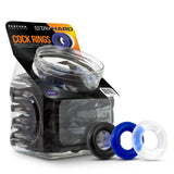 Stay Hard Donut Assorted Cock Rings 50-piece display