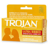 Trojan Stimulations Ultra Ribbed Spermicide 12pk