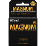Preservativos Trojan Magnum Grandes de Látex Lubricados - 3pk