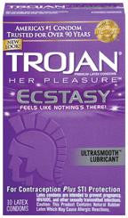Trojan Her Pleasure Ecstasy 10-pack - Condom-USA