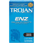 Trojan ENZ Lubricated Latex Condoms-12pk