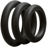 OPTIMALE äó¢ 3 C-Ring Set Thick - Black - Condom-USA
 - 3