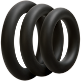 OPTIMALE äó¢ 3 C-Ring Set Thick - Black - Condom-USA
 - 3