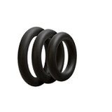OPTIMALE äó¢ 3 C-Ring Set Thick - Black - Condom-USA
 - 1