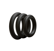 OPTIMALE äó¢ 3 C-Ring Set Thick - Black - Condom-USA
 - 1