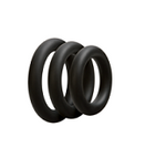 OPTIMALE äó¢ 3 C-Ring Set Thick - Black - Condom-USA - 1
