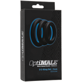 OPTIMALE äó¢ 3 C-Ring Set Thick - Black - Condom-USA
 - 2