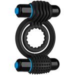 OPTIMALE äó¢ Vibrating Double C-Ring - Black - Condom-USA
 - 1