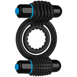OPTIMALE äó¢ Vibrating Double C-Ring - Black - Condom-USA
 - 1