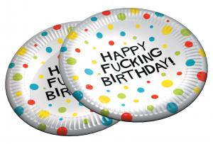 X rated Birthday Party Plates